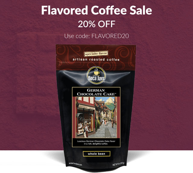 20% OFF Flavored Coffee