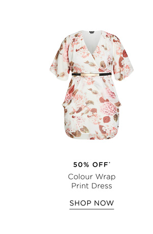 Shop the Colour Wrap Print Dress