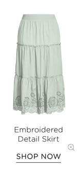 Shop the Embroidered Detail Skirt