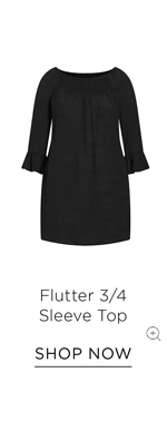 Shop the Flutter 3/4 Sleeve Top