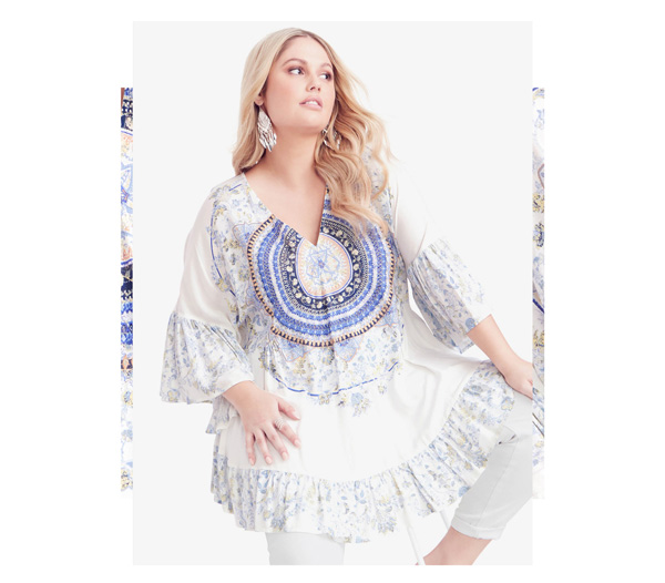 Shop the Frankie Frill Tunic