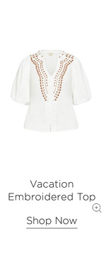 Shop the Vacation Embroidered Top