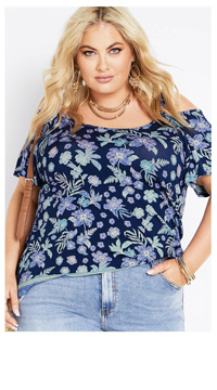 Shop the Carrie Cold Shoulder Top