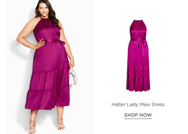 Shop the Halter Lady Maxi Dress