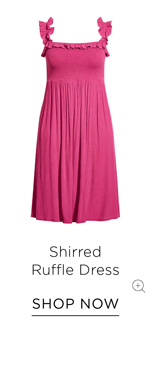 Shop the Shirred Ruffle Dress