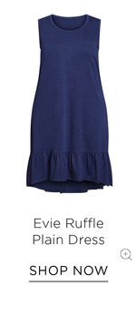 Shop the Evie Ruffle Plain Dress