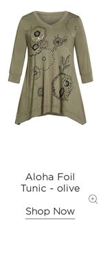Shop The Aloha Foil Tunic