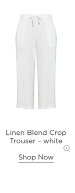 Shop The Linen Blend Crop Trouser