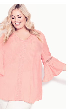 Shop The Pleated Lace Tunic