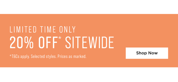 Shop 40% Off* Sitewide