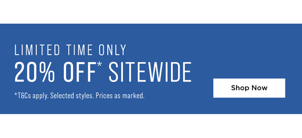 Shop 40% Off* Sitewide