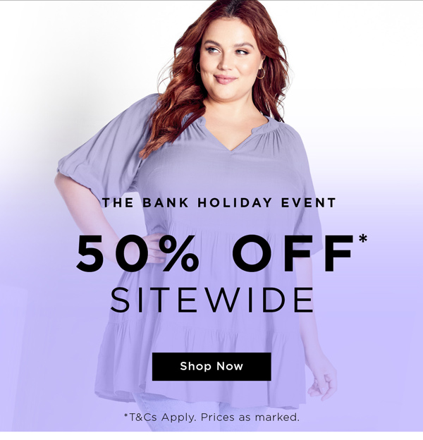 Shop 50% Off* Sitewide