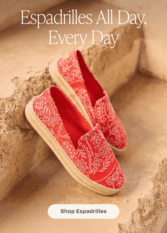 Espadrilles All Day, Every Day - GIF