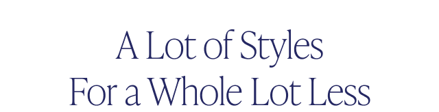 A Lot of Styles For a Whole Lot Less - Image