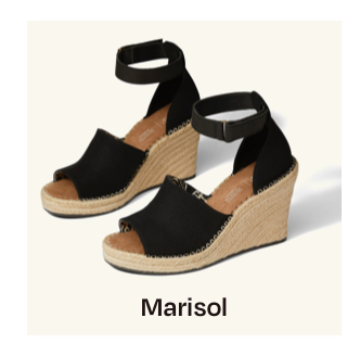 Black Marisol Wedge Heel  Marisol 