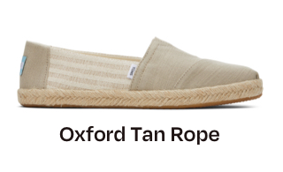 Oxford Tan Alpargata Recycled Cotton Rope Espadrille