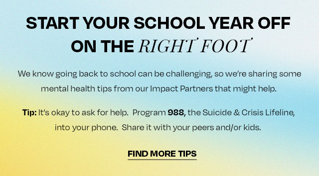 Start your school year off on the right foot