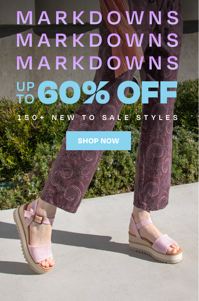 MARKDOWN UP TO 60% OFF