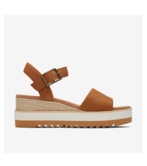 Diana Leather Wedge Sandal