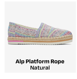 Alp Platform Rope Natural