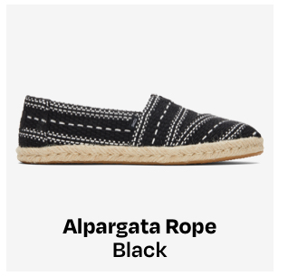 Alpargata Rope Black