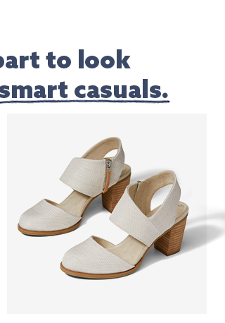 the part with smart casuals