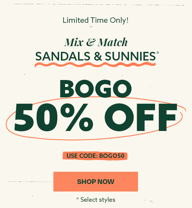 Limited time only - BOGO 50% off