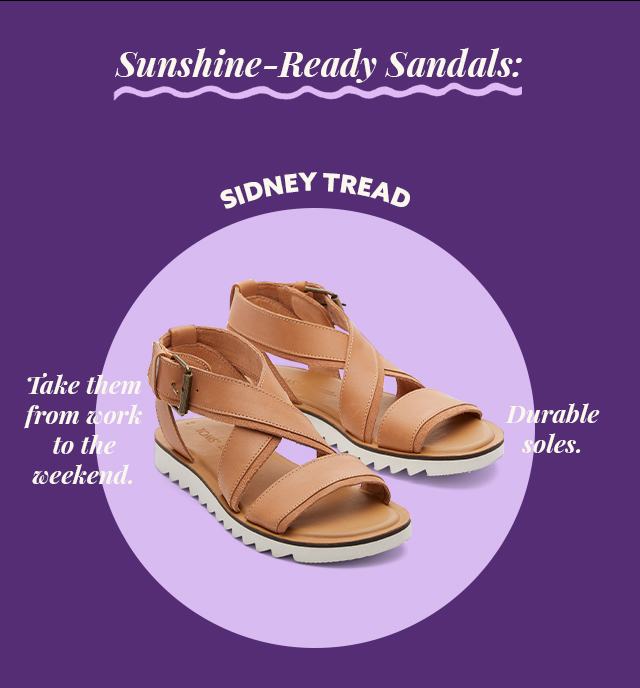 Brown Sidney Tread Sandals