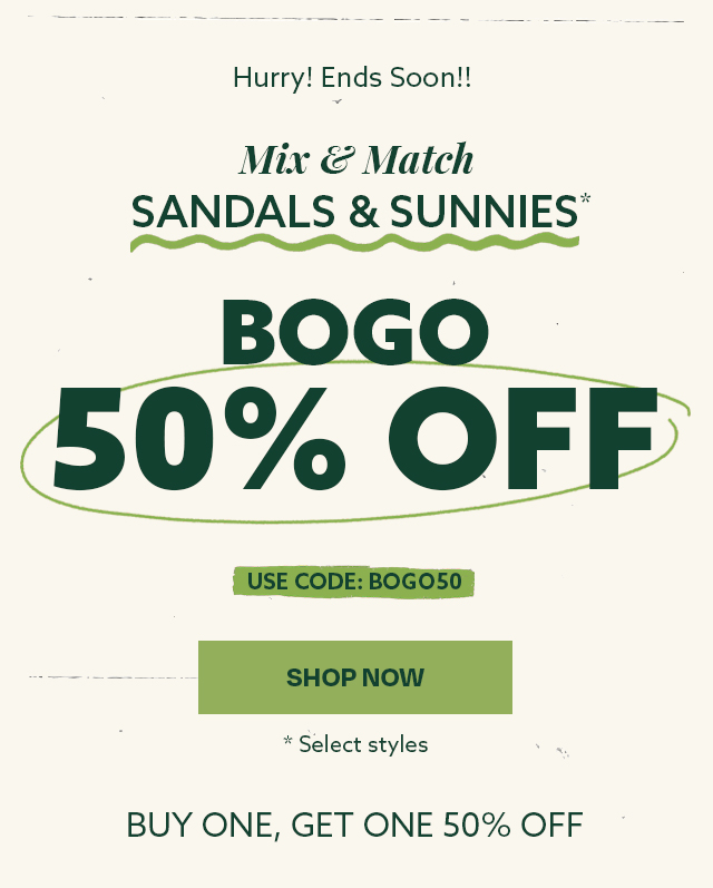 Hurry - ends soon - BOGO 50% off