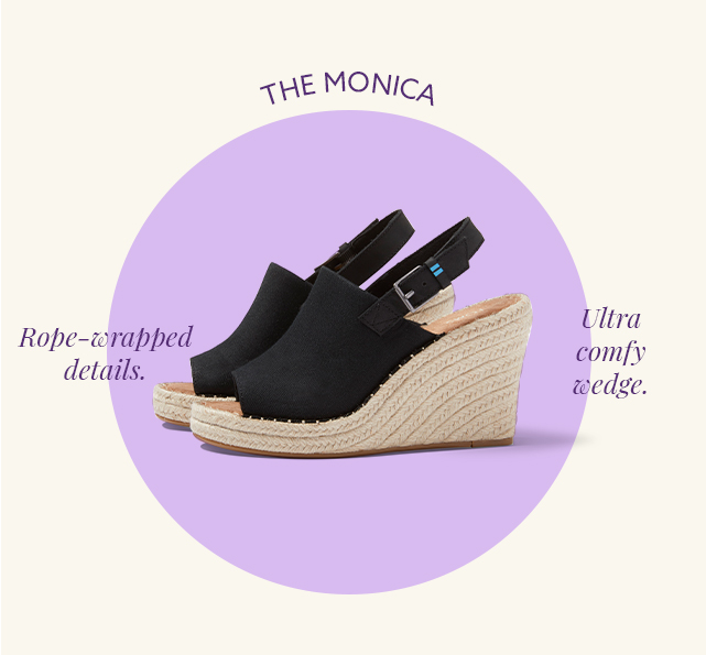 Black Monica Wedge Heel