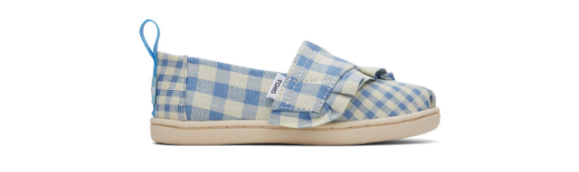 Blue Gingham Tiny Alpargata Gingham Ruffle