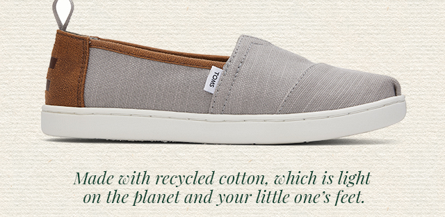 Made with recycled cotton