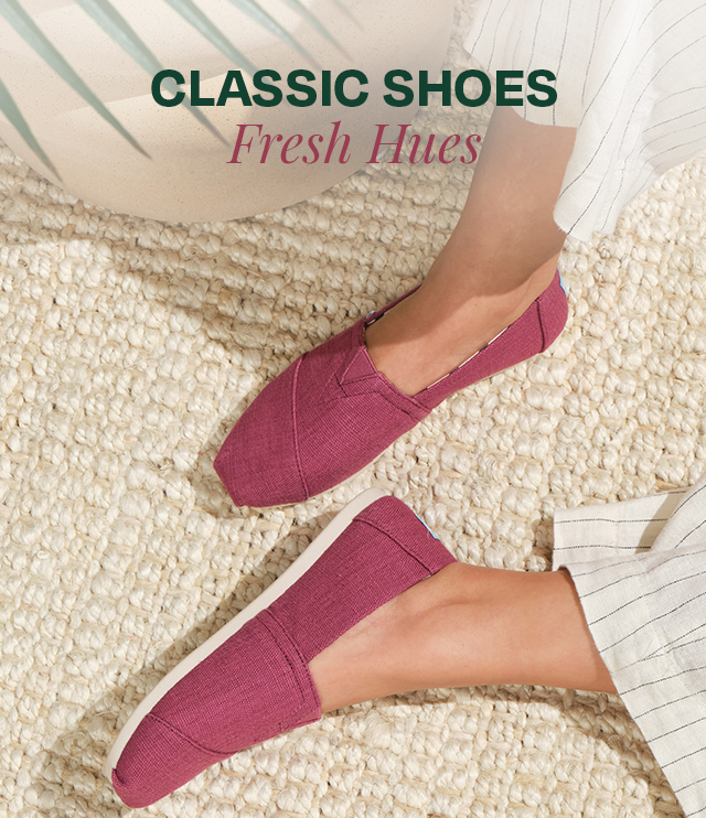 Classic shoes, fresh hues