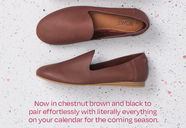 Now in chesnut brown and black