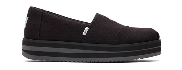 Black Alpargata Midform Espadrille