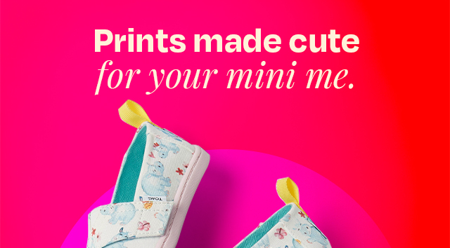 Prints made cute for your mini me.