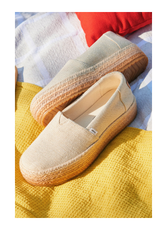 Dark Natural Valencia Platform Espadrille