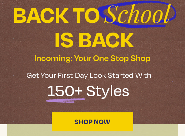 Back To School Is Back