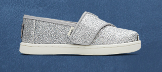 Tiny Alpargata Silver Glitter Toddler Shoe