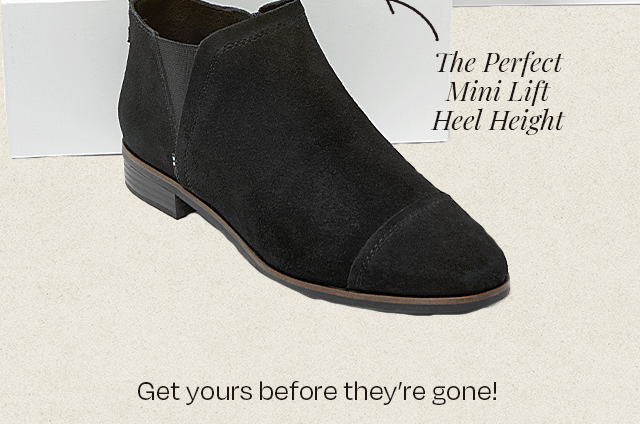 The Perfect Mini Lift Heel Height