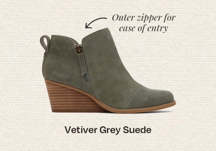 Vetiver Grey Suede