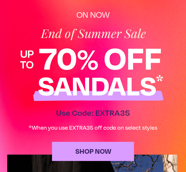 UP TO 70% OFF SANDALS