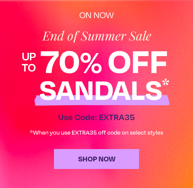 UP TO 70% OFF SANDALS