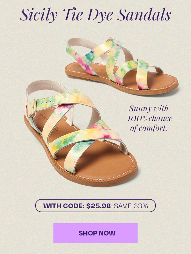 Sicily Tie Dye Sandals