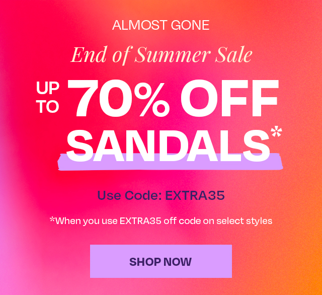 UP TO 70% OFF SANDALS