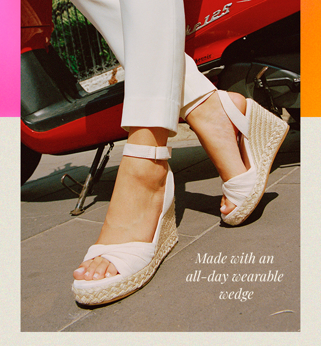 Made with an all-day wearable wedge