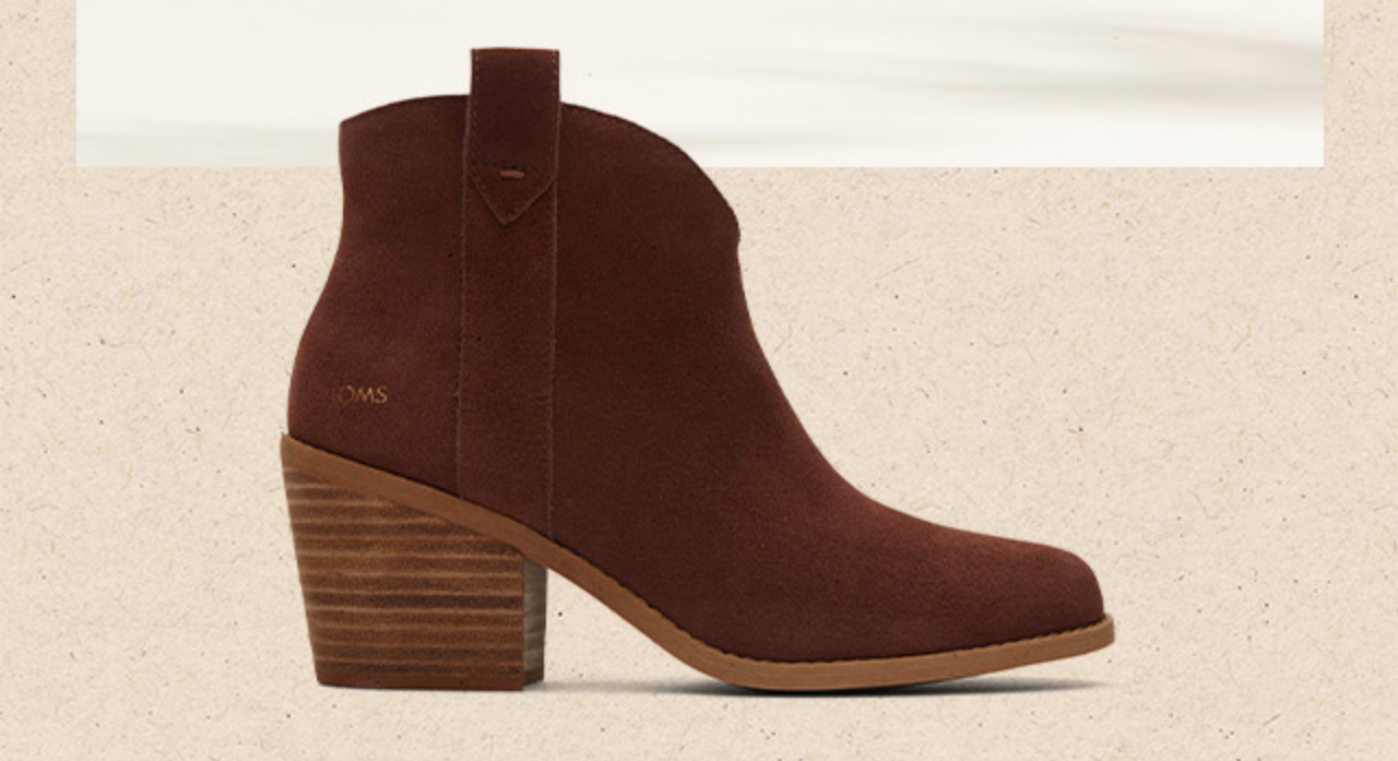 Constance Chestnut Suede Heeled Boot