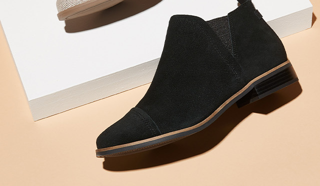 Reese Black Suede Ankle Boot