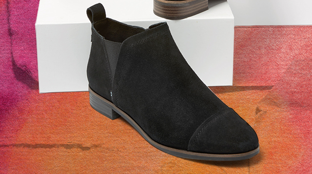 Reese Black Suede Ankle Boot