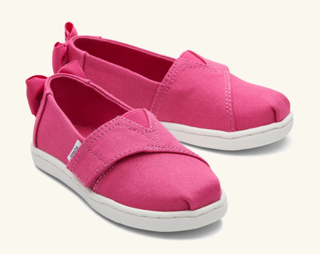 Tiny Alpargata Pink Bow Toddler Shoe